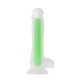 Shop You Beyond Yeşil Dick Glow Gece Parlayan Dildo, Silikon, Şeffaf, 18 cm