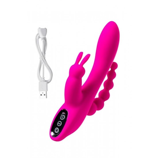 Shop You Jos Spanky Üçlü 21cm Pembe Vibratör