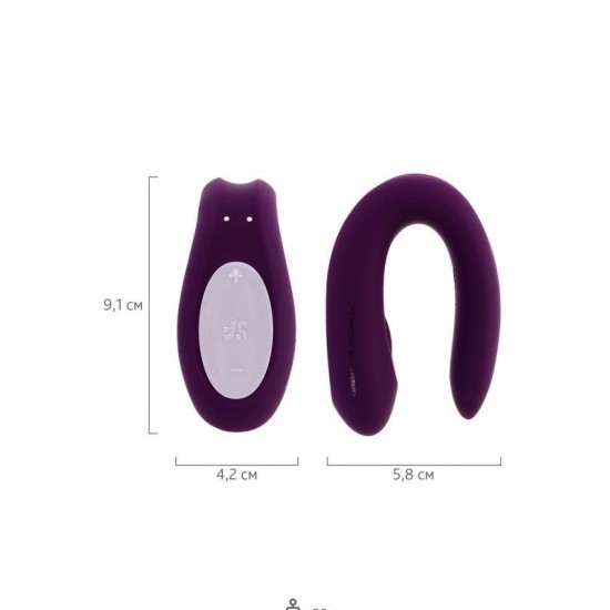 Shop You Satisfyer Double Joy Telefon Kontrollü Giyilebilir Vibratör Mor