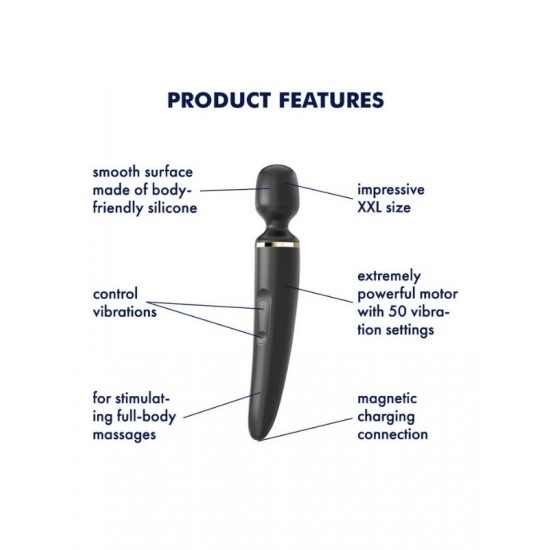 Shop You Satisfyer Wand-er Woman Black Vibratör 34cm