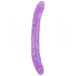 Shop You Şeffaf Jel Çift Taraflı Dildo - 32.5cm Mor